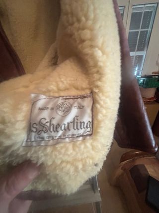 Giaccone montone e pelliccia vintage uomo