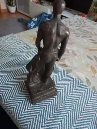 Figura Bronce Herrero Antigua 23cm
