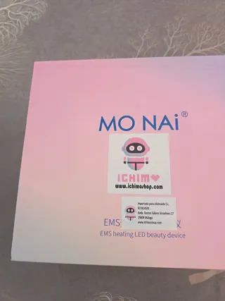 MO NAI Mascarilla LED Rosa