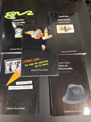 Lote de libros leonard cohen