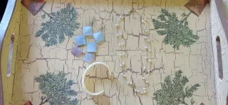 Conjunto bisutería: collar, pulsera y pendientes