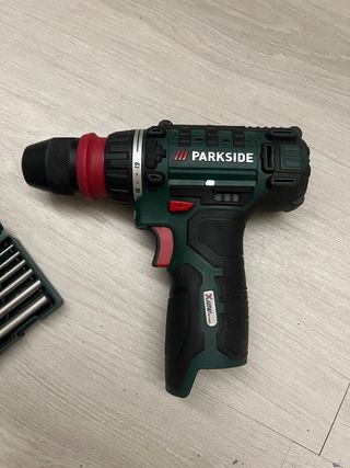 Taladro Atornillador Parkside + Maletín Brocas