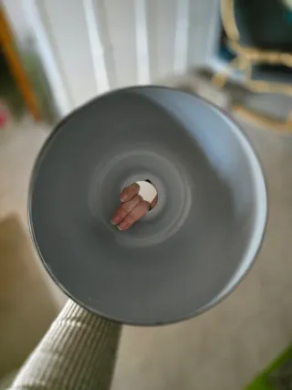 Lámpara de cristal negra