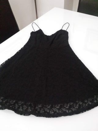 Vestido Negro Fiesta Mango