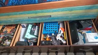 Cama nido doble de madera