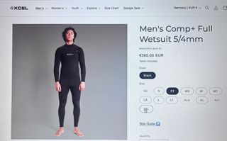 Neopreno EXCEL COMP+ 5/4mm Talla ST