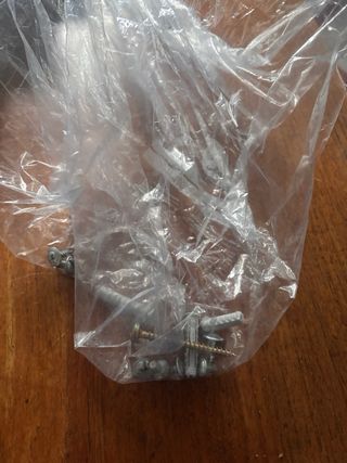 Lampadario grande in ceramica bianco e rosso