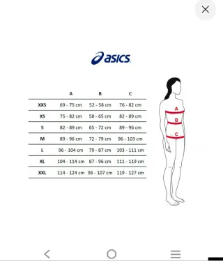 Sujetador deportivo Asics Talla L Alta Sujeción