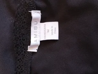 Body de encaje negro mujer