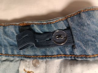 Falda vaquera con raya lateral