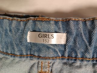 Falda vaquera con raya lateral