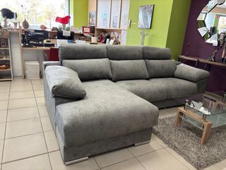 Chaiselongue confort gris extraíble