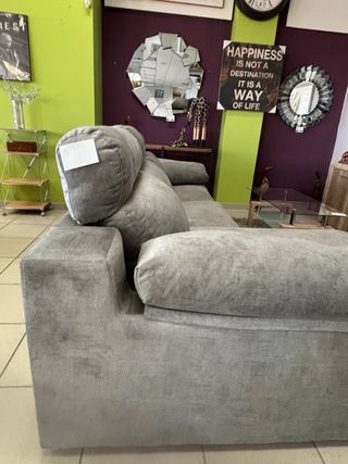 Chaiselongue confort gris extraíble