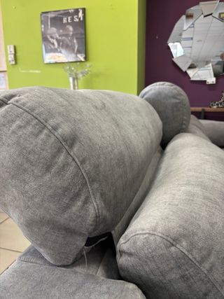 Chaiselongue confort gris extraíble