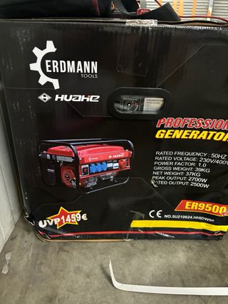 Generador Eléctrico ER9500  nuevo 1459€ A ESTRENAR