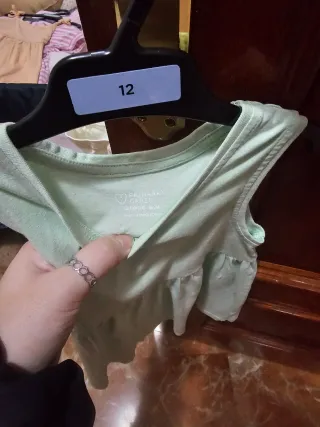 Vestido verde niña talla 12-18 meses
