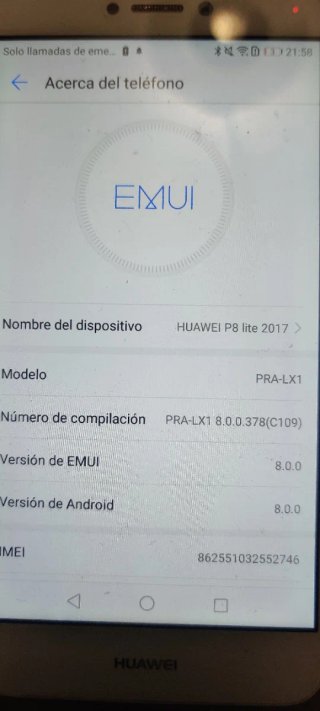Huawei P8 Lite 2017 Negro  Impecable