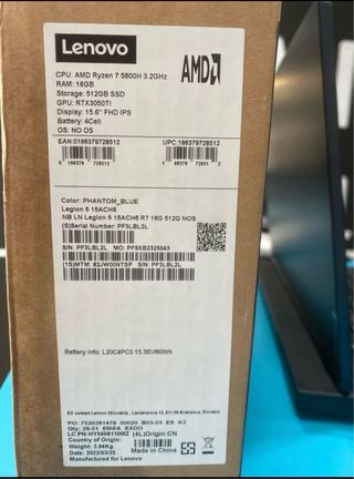 Portátil Gaming Lenovo Legion 5 ¡NUEVO! 5 unidades