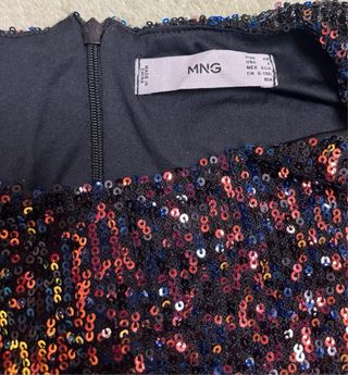 Vestido Mango lentejuelas brillantes