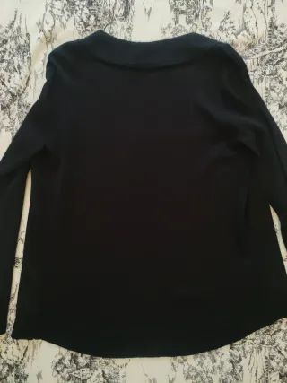 Chaqueta Cortefiel Negra Bordada