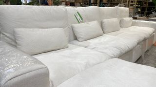 Sofá modular blanco 350x165cm