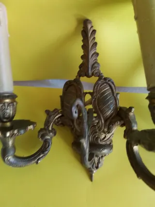 Candelabros de Bronce Macizo (2 unidades)