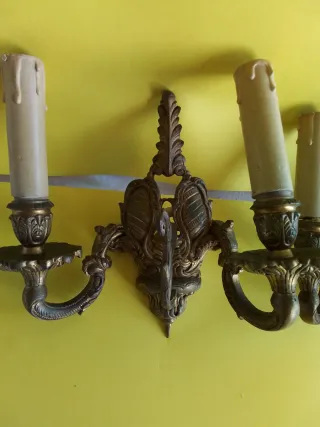 Candelabros de Bronce Macizo (2 unidades)