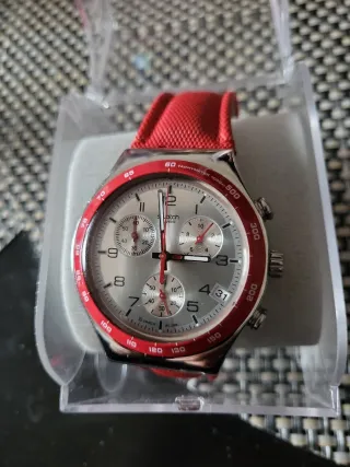 Swatch Irony Cronógrafo Rojo