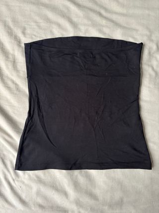 Top Negro sin tirantes