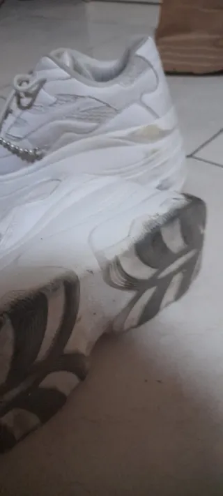 Zapatos plataforma Bershka blancos