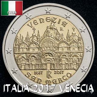 Moneda 2€ Italia 2017 Venecia San Marcos