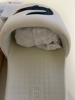 Chanclas Lacoste Blancas Talla 38