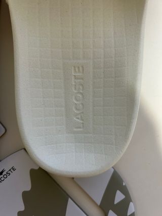 Chanclas Lacoste Blancas Talla 38