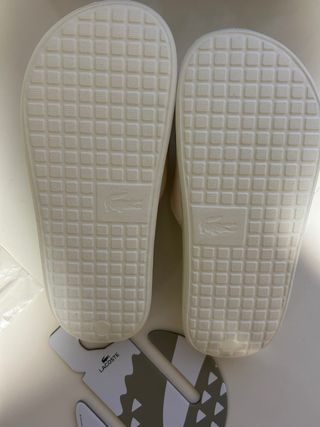 Chanclas Lacoste Blancas Talla 38