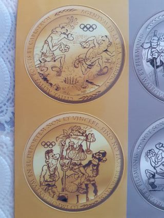 Coleccion 6 imanes Mortadelo Filemon Olimpiadas