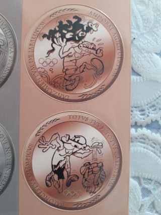 Coleccion 6 imanes Mortadelo Filemon Olimpiadas