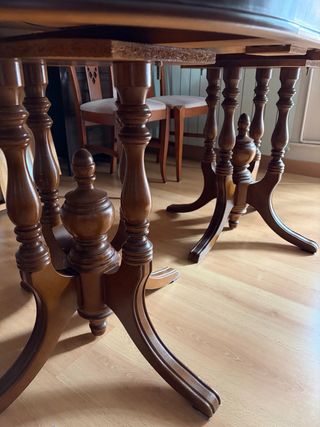 Mesa de salón extensible Caoba