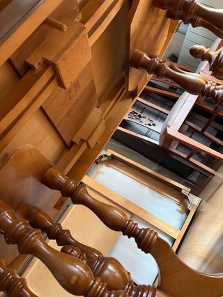 Mesa de salón extensible Caoba