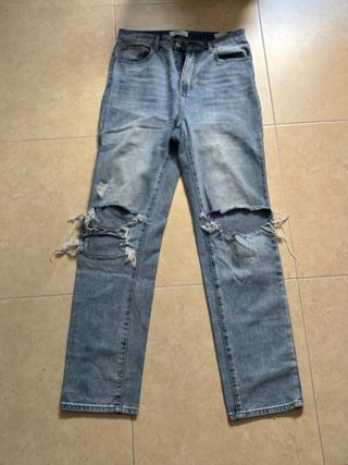 Jeans vaqueros rotos azules