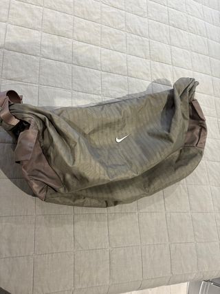 Mochila Bandolera Nike Marrón/Verde Oliva