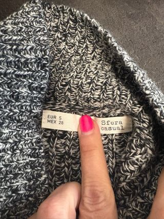 Jersey asimétrico gris T-S