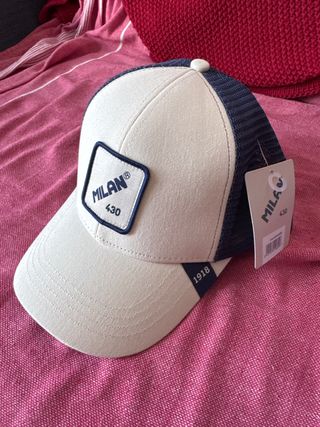 Gorra Milan Beige y Azul