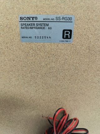 Altavoces Sony SS-RG30 60W