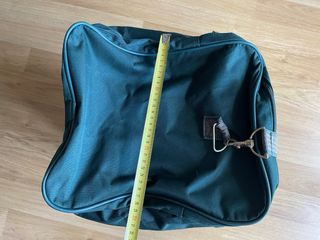 Bolsa grande viaje bolsillos cremalleras verde os