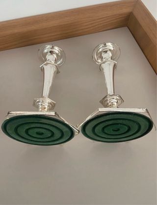 Candelabros Vintage Plateados