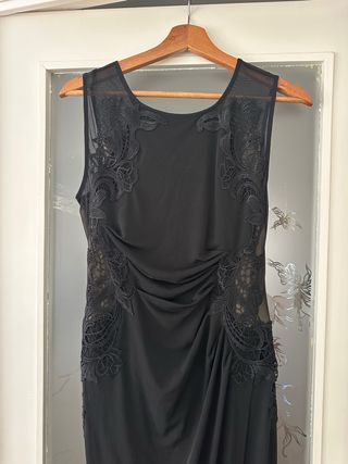 Vestido largo Bodyflirt negro encaje