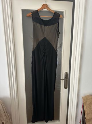 Vestido largo Bodyflirt negro encaje