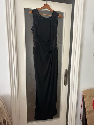 Vestido largo Bodyflirt negro encaje