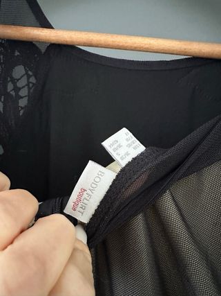 Vestido largo Bodyflirt negro encaje