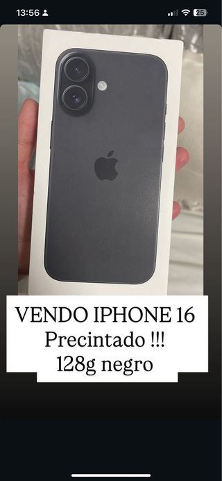 iPhone 16 128GB Negro Precintado